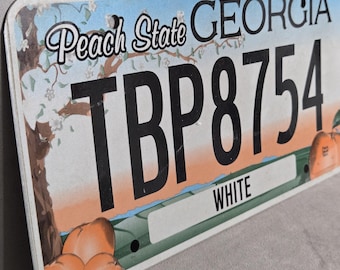 Vintage Georgia Peach State License Plate
