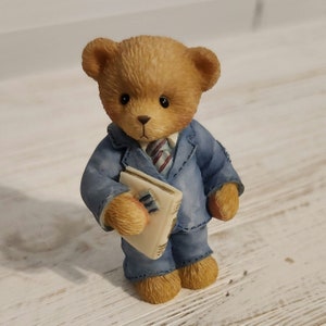 1999&#39;s Vintage Enesco Cherished Teddy - Heaven Has Blessed This Day - Limited Edition
