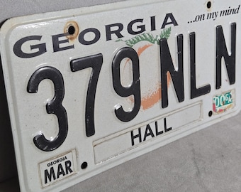 Vintage Georgia Estate License Plate