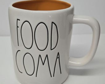 Rae Dunn "FOOD COMA" Mug - Coffee Cup