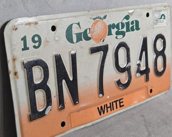 Vintage Georgia Estate License Plate