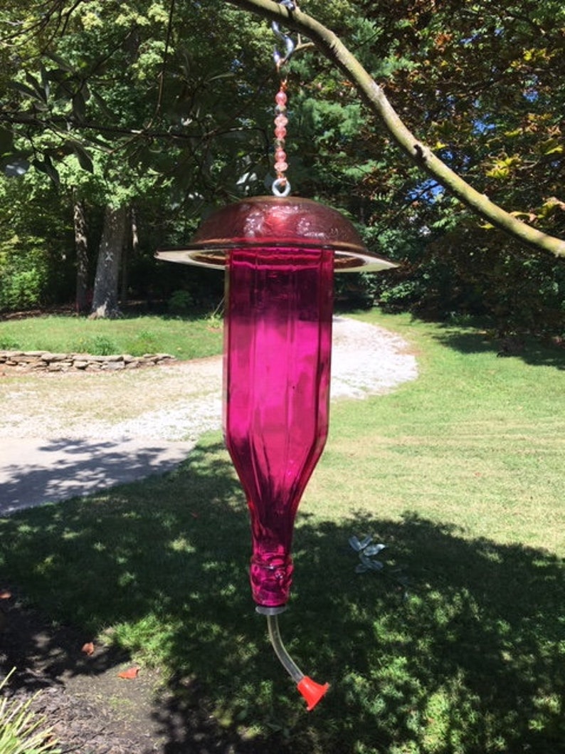 Hummingbird Feeder Handmade Hummingbird Feeder Bird Feeder Etsy
