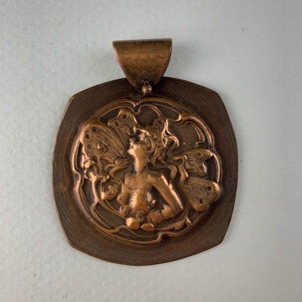 Aelfdene from the elfin valley - copper pendant