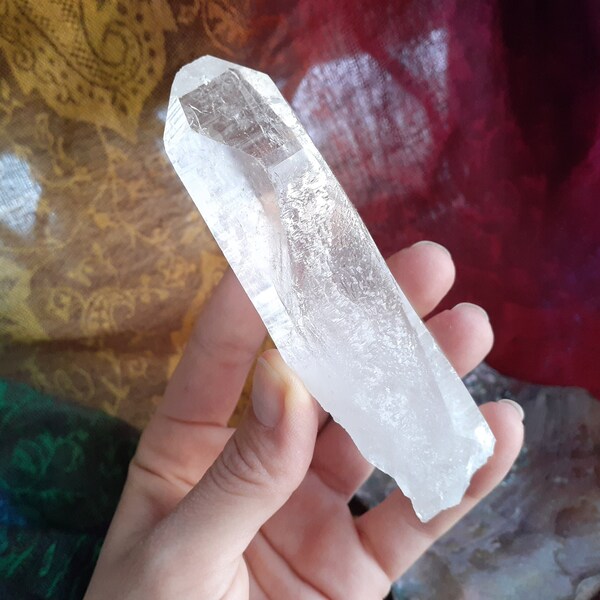 Amazing Rainbows! Gorgeous 4" Transparent Lemurian Seed Crystal, Minas Gerais