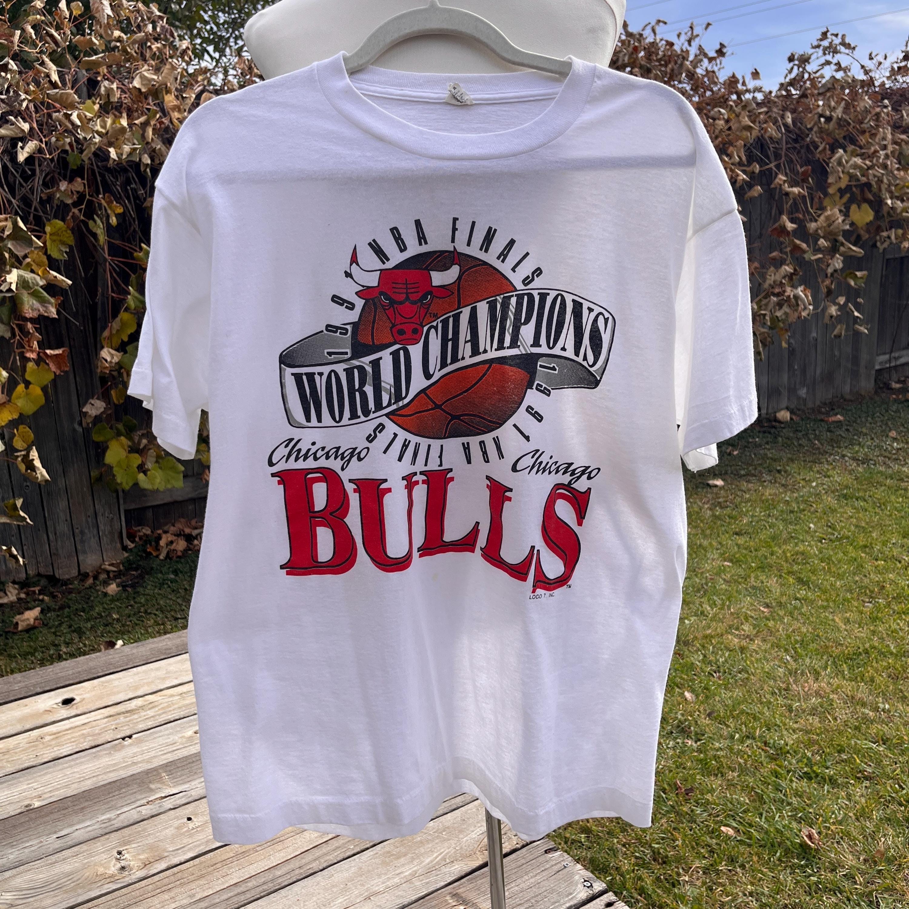 1991 Bulls T Shirt - Etsy