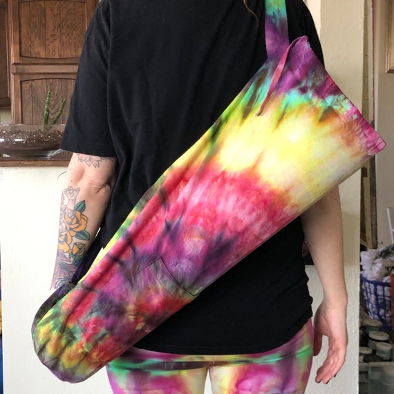 Marco Polo coupon radiator Tie Dye Drawstring Yoga Mat Bag Rainbow Tye Dye - Etsy
