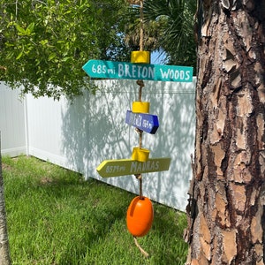 Creative Destinations directional arrow signs. Personalized custom hand made signs.