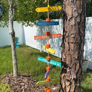 Creative Destinations directional arrow signs. Personalized custom hand made signs.