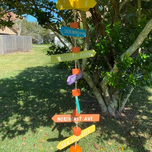 Creative Destinations directional arrow signs. Personalized custom hand made signs.