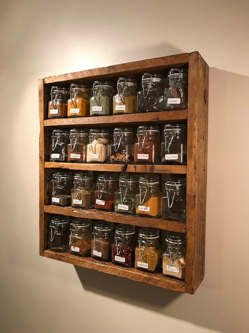 Rustic Spice Rack