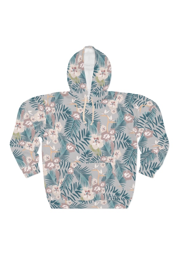 BORNEO LIGHT Unisex All Over Print Hoodie Tropical Palm Trees