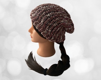 Artisan Beanie: Cranberry