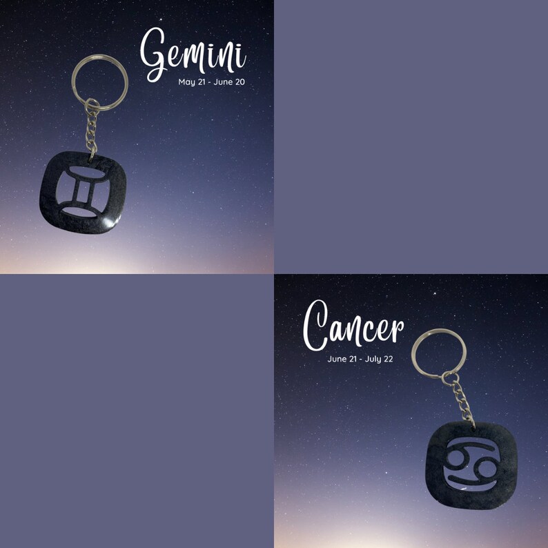 Zodiac Keychains image 3