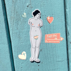 Sticker vinyle statue Trans Aphrodite