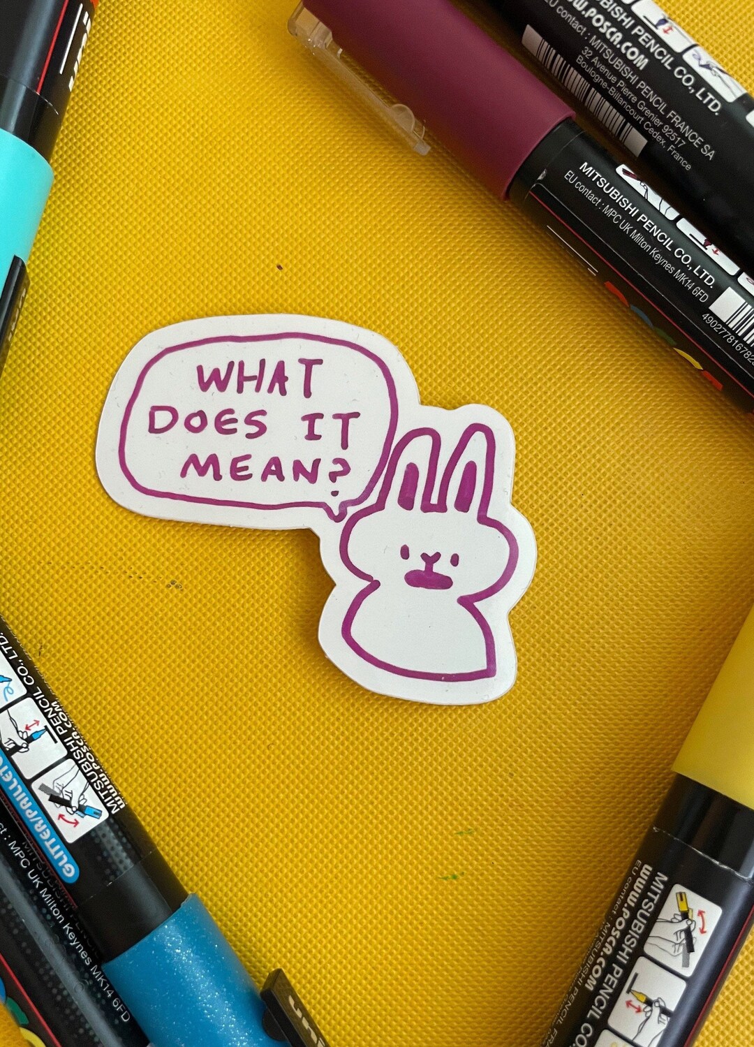 What Does It Mean Vinyl Sticker Etsy