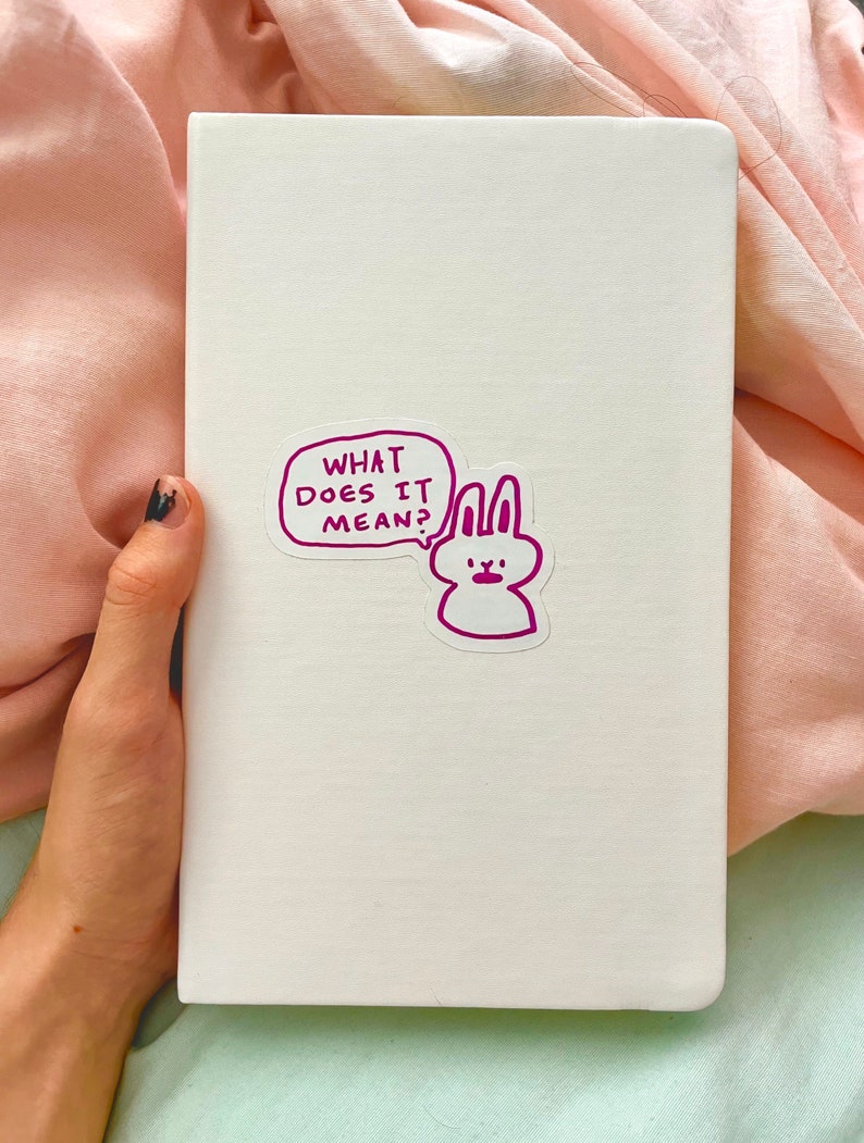 What Does It Mean Vinyl Sticker Etsy