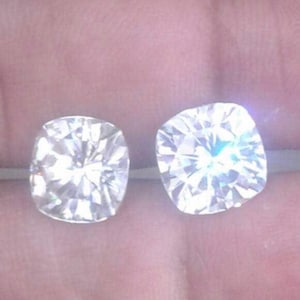 5ct Cushion Cut Stud Earrings