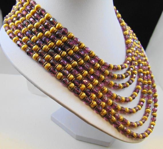 Unsigned Haskell?? Seven Strand Purple and Brass … - image 3