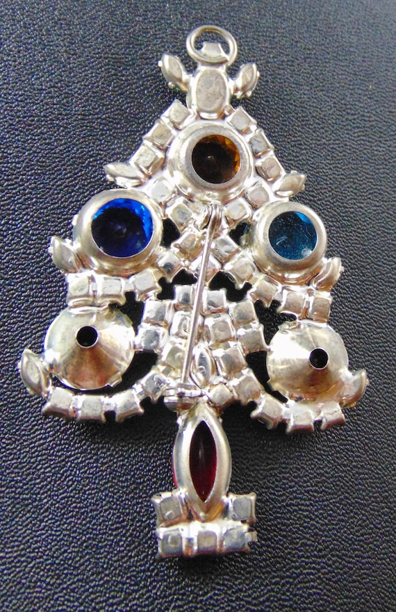 Vintage Unsigned Angel Christmas Tree Pin Brooch … - image 2