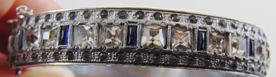 Vintage Signed Allco Art Deco Hinged Clamper Bangl