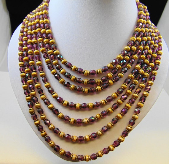 Unsigned Haskell?? Seven Strand Purple and Brass … - image 2