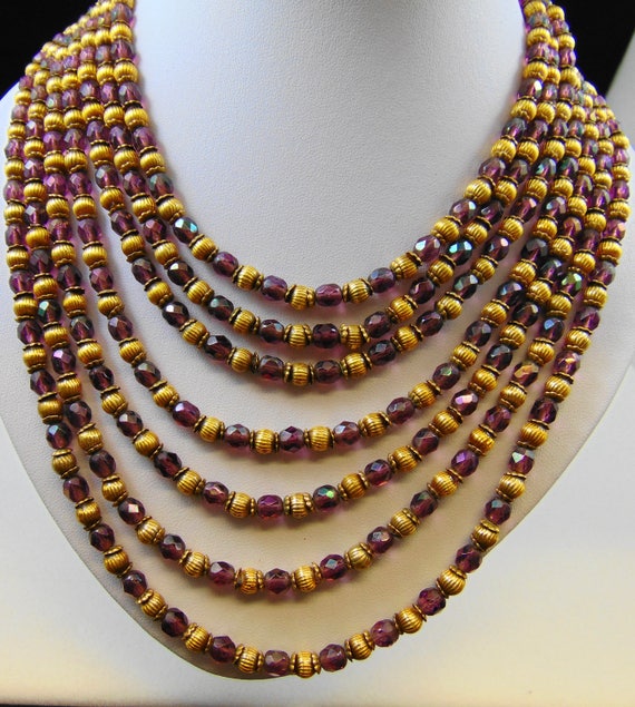 Unsigned Haskell?? Seven Strand Purple and Brass … - image 1