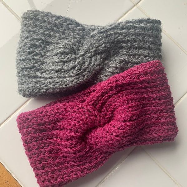 Chunky Loom-Knit Headband Pattern