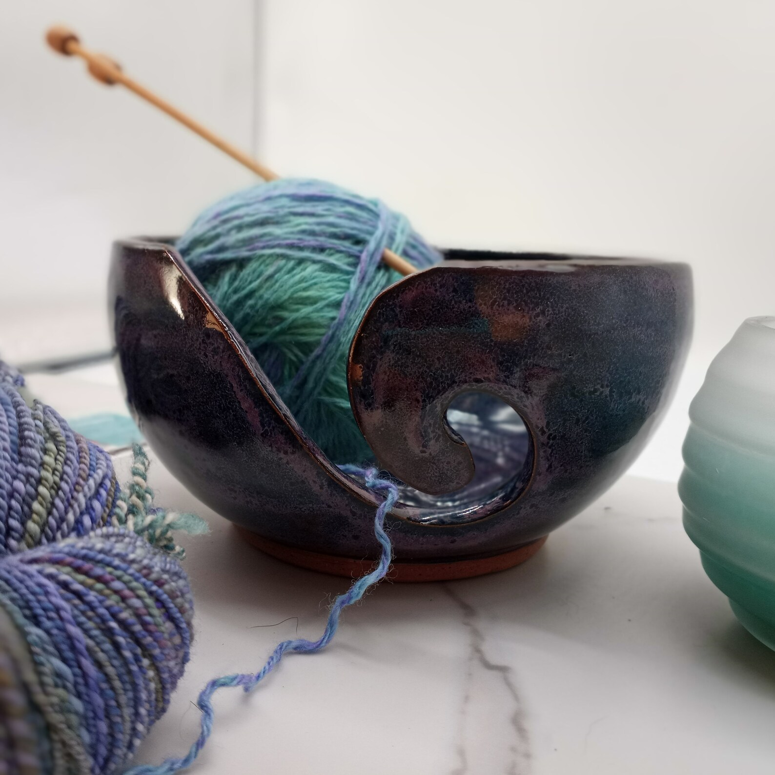 SALE Yarn bowl ceramic yarn bowl pottery yarn bowl Etsy