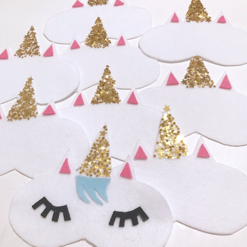 Unicorn Sleeping Mask. Kids sleep mask. Felt DIY. Instant Etsy