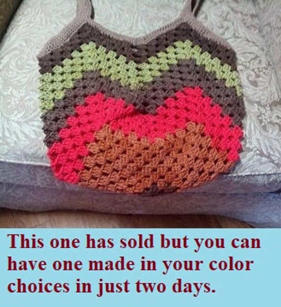 crochet carry all bag