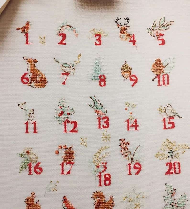 Cross Stitch Christmas book by Helene Le Berre with utterly Etsy