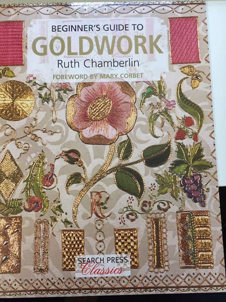 Goldwork embroidery book Beginners Guide To Etsy