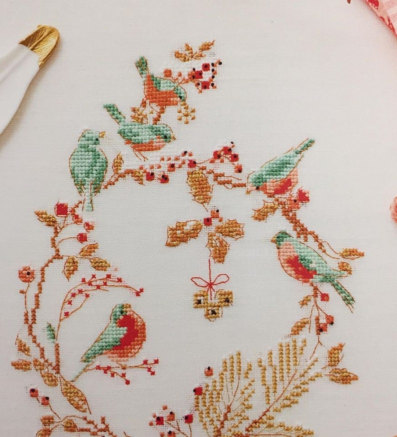 Cross Stitch Christmas Book by Helene Le Berre With Utterly Etsy