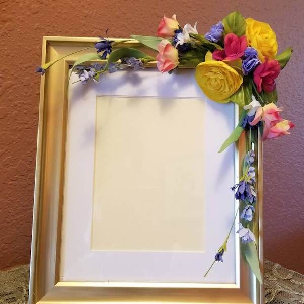 Floral Picture Frame Etsy