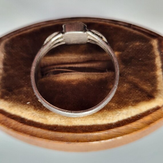 Antique Silver Milk Tooth Ring - image 3