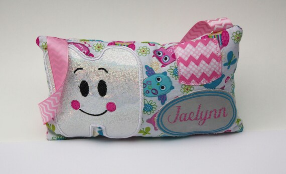 GIRL/'S PINK TOOTH FAIRY PILLOW KEEPSAKE WITH TOOTH POUCH