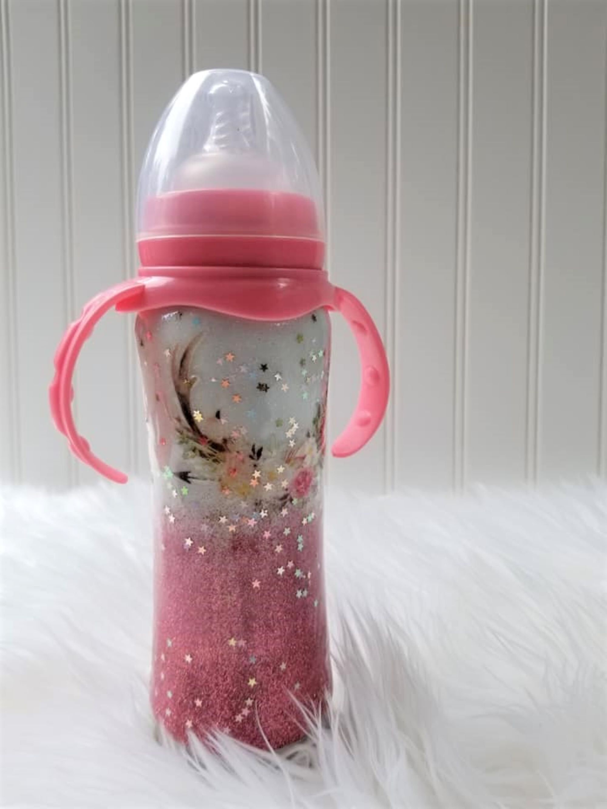 Glitter Baby Bottle Custom Baby Bottle Boho Baby Bottle Etsy