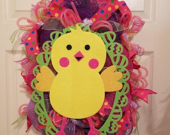 Here Chick Chick Wreath