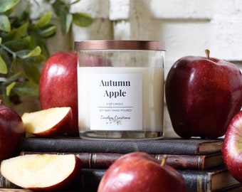 Autumn Apple Fall Scent - Hand poured Soy wax Candle