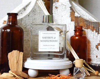 Saffron & Sandalwood Reed Diffuser or Car Scent Diffuser