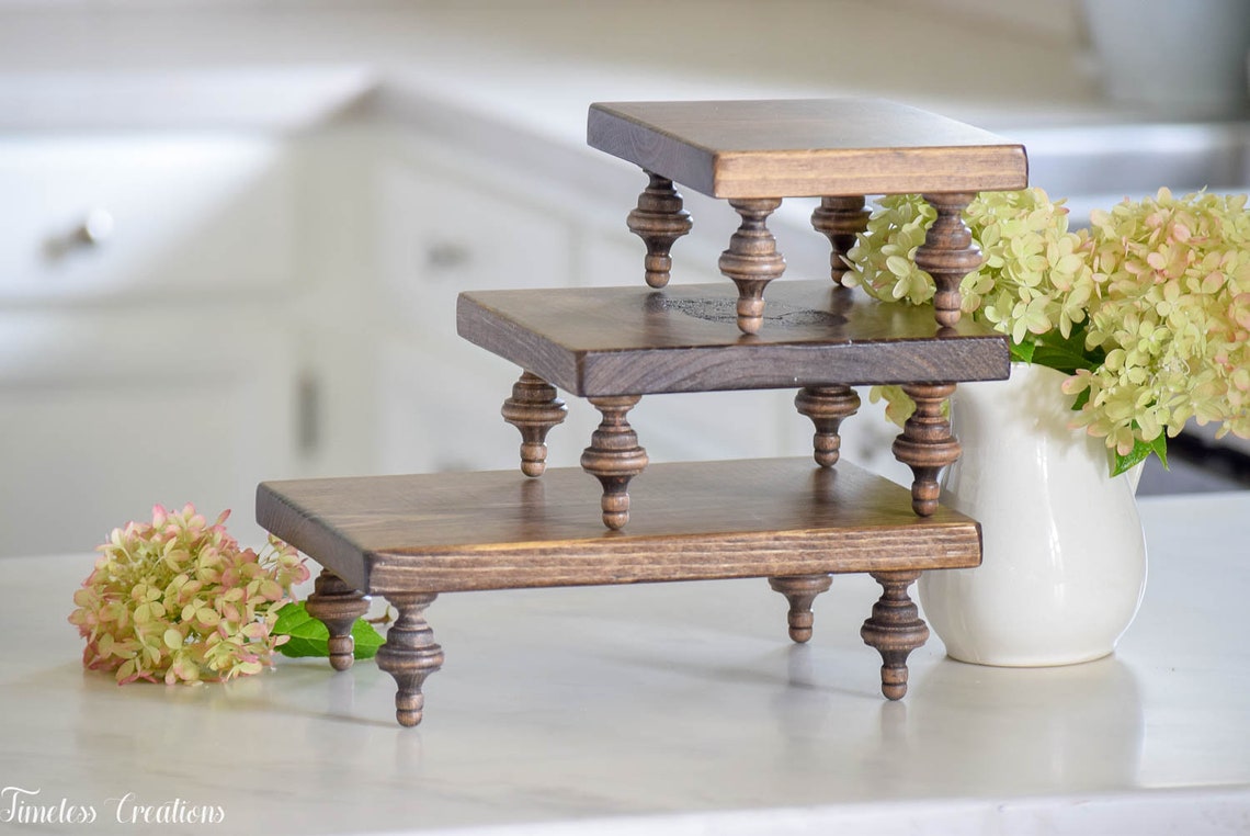 Small Riserfree Shipping Stained or White Wood Riser Riser Etsy