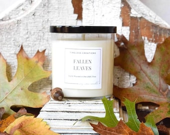 Fallen Leaves Fall Scent - Hand-poured soy candle