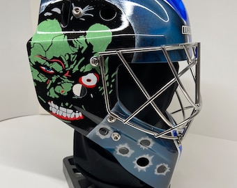 Custom painted goalie masks