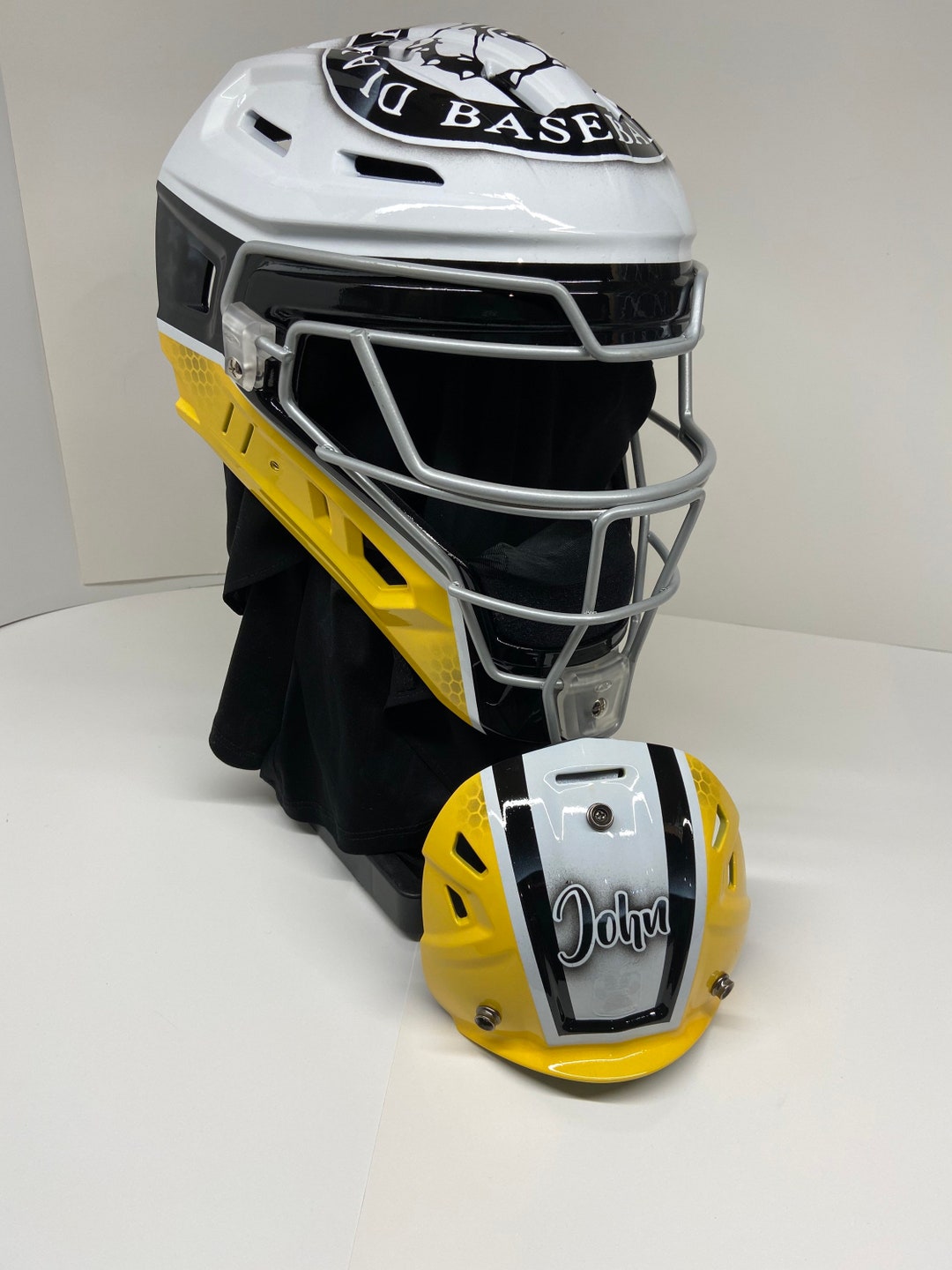 Custom Painted Catchers Helmets Etsy