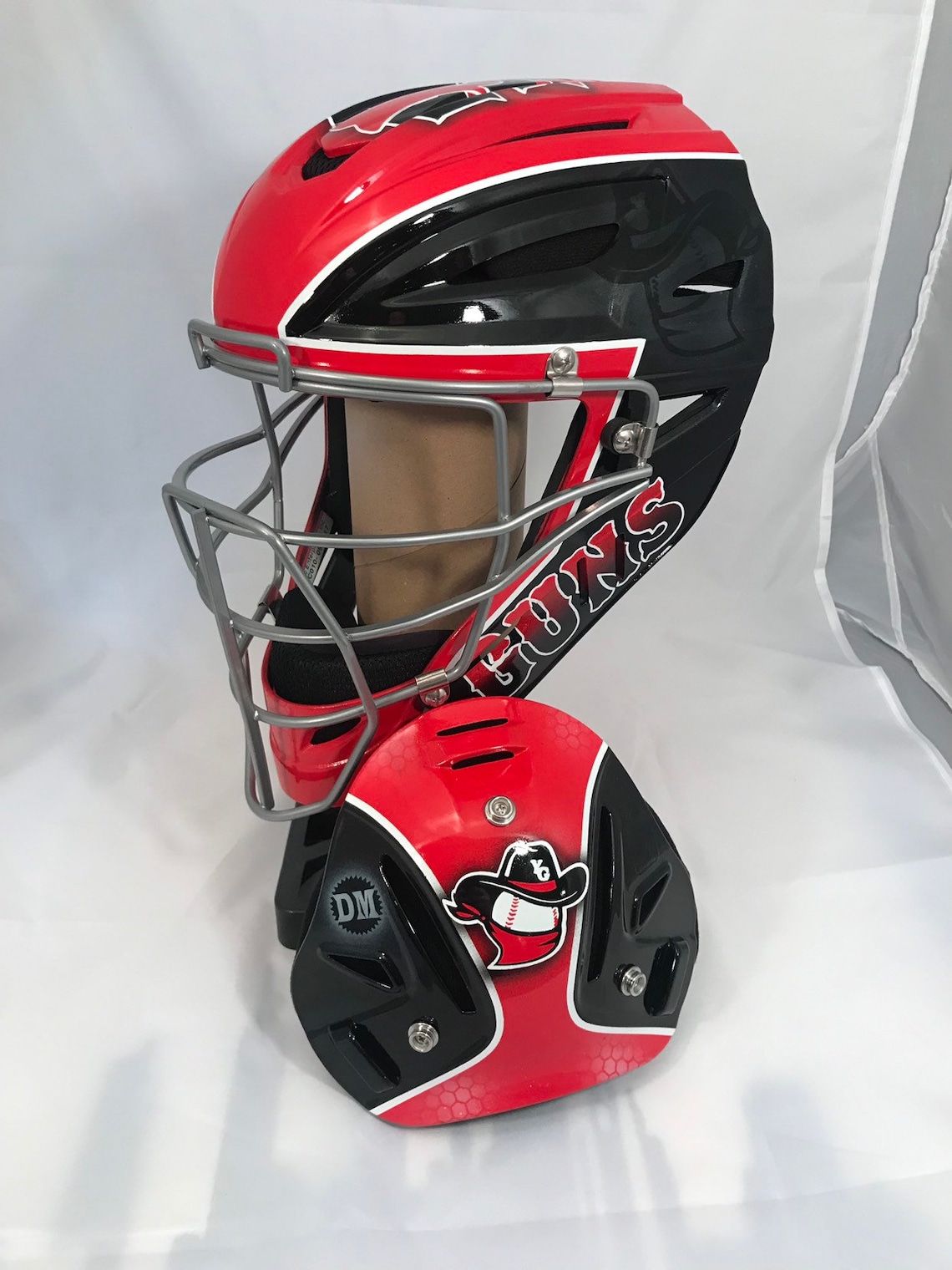 Custom Painted Catchers Helmets Etsy