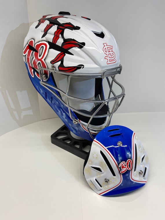 Custom Painted Catchers Helmets Etsy