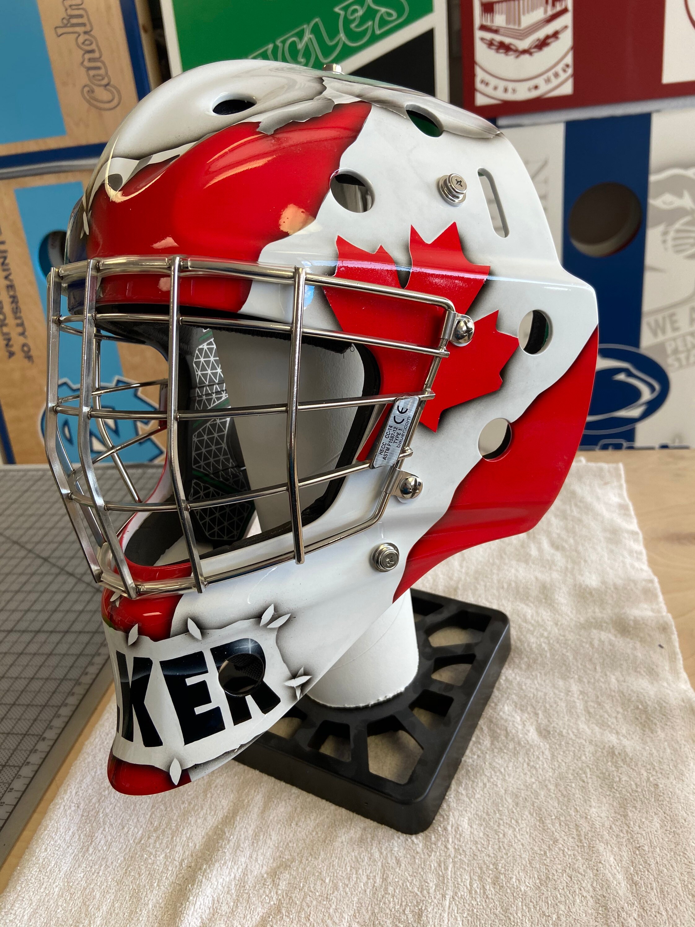 Custom Painted Goalie Masks Etsy