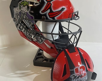 Custom painted catchers helmets