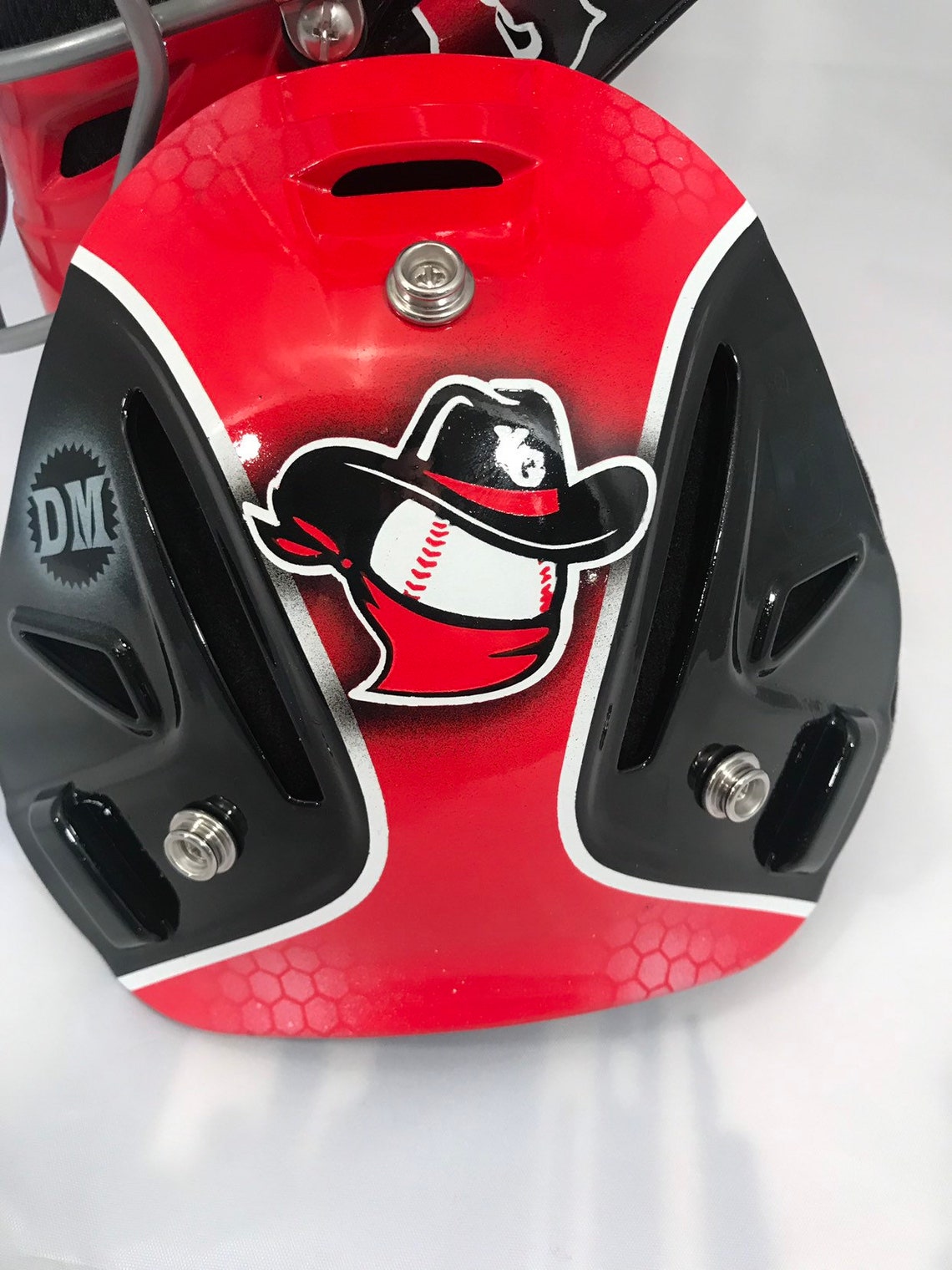 Custom Painted Catchers Helmets Etsy