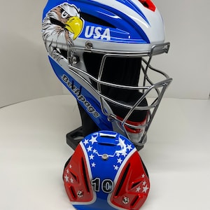 Custom painted catchers helmets